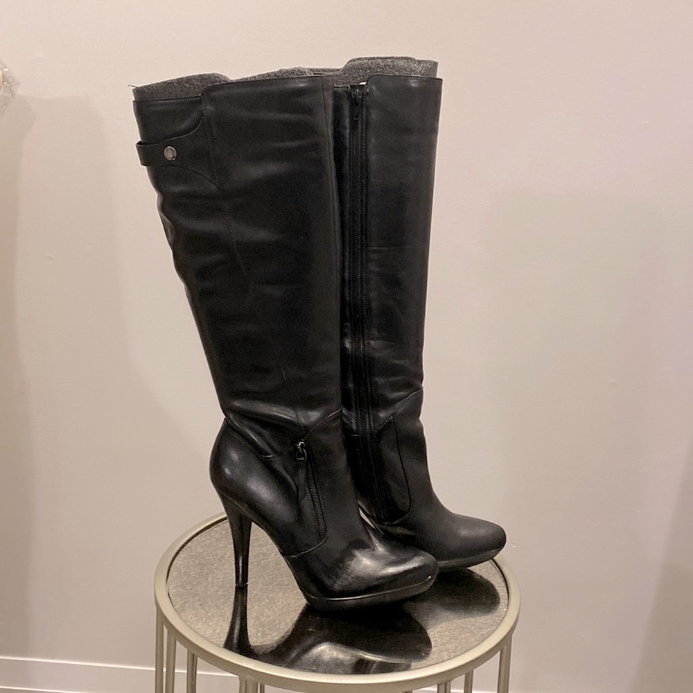 Leather Heel Boots